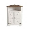 Eckschrank mit verstellbaren Einlegeböden und offenem Ablagefach, ideal für Wohnzimmer, Flur und Bad