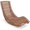 Wetterfeste ergonomische Holz-Gartenliege bis 160 kg