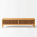TV-Tisch aus Bambus mit Stauraum, 140x40x38cm